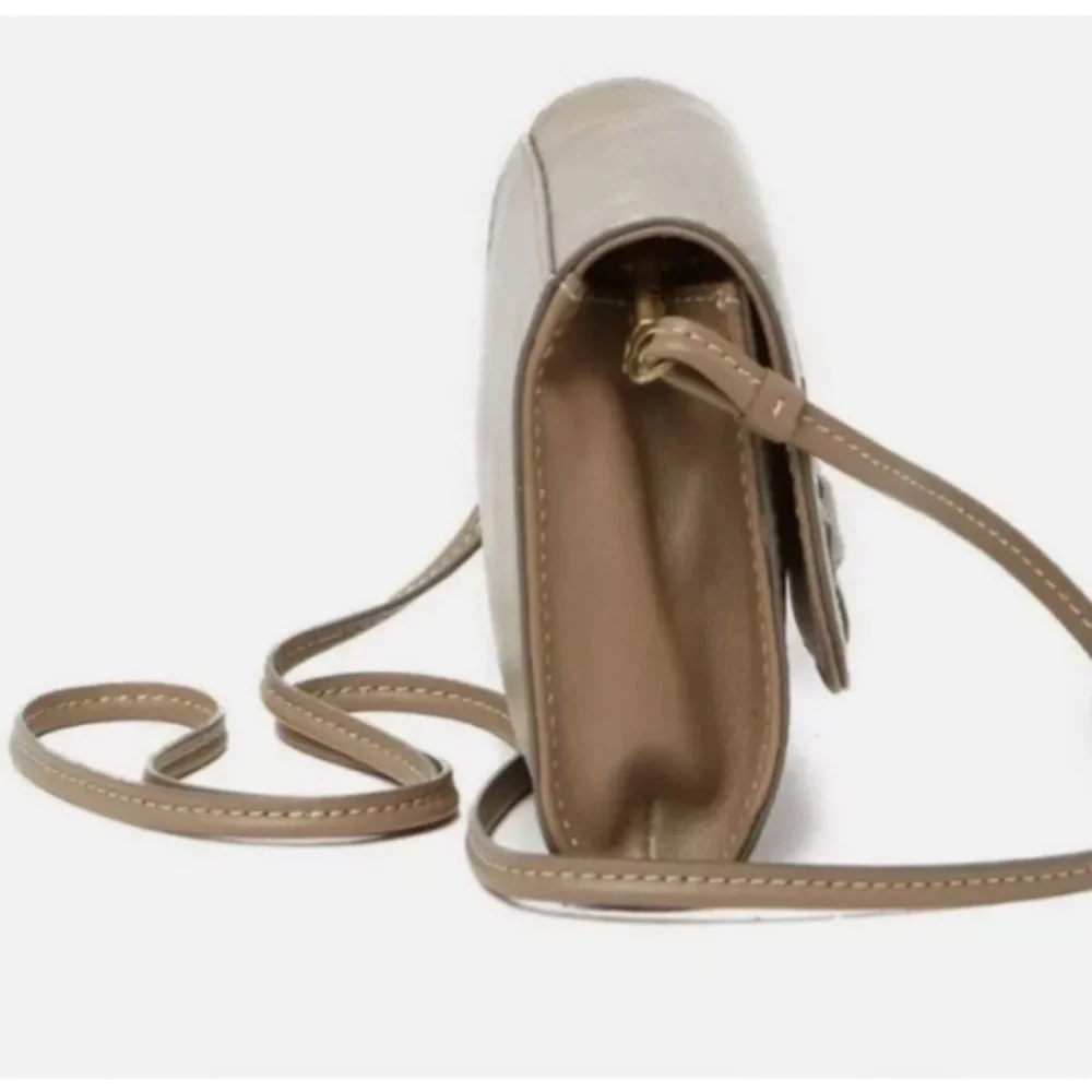 Frye Olivia crossbody iced taupe. eUC!
